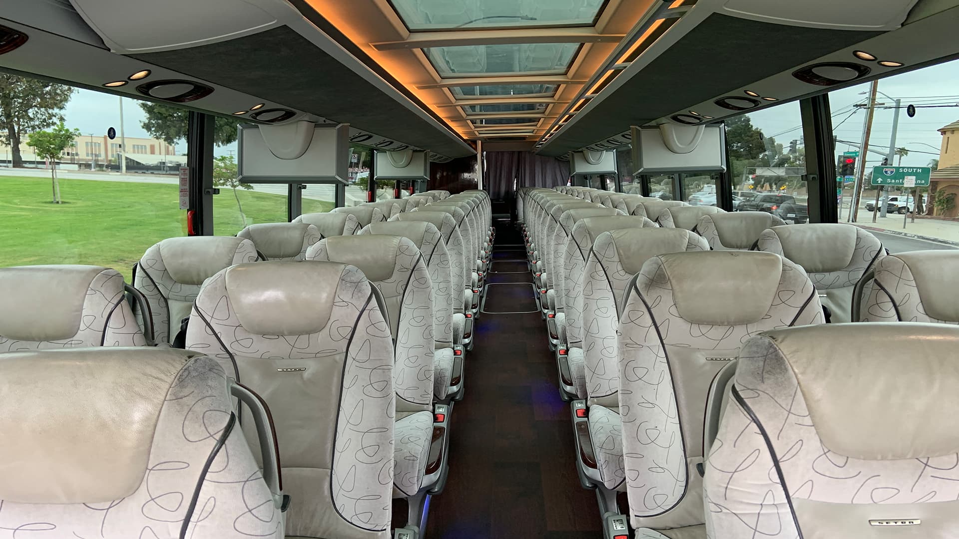 View of Seats inside TourCoach Bus