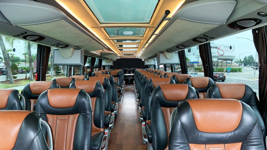 Seats on a Motor Coach